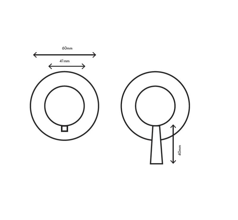 MURO TUA Torneira termostática embutida para chuveiro com 2 saídas cromada M1.B32T.R.CR