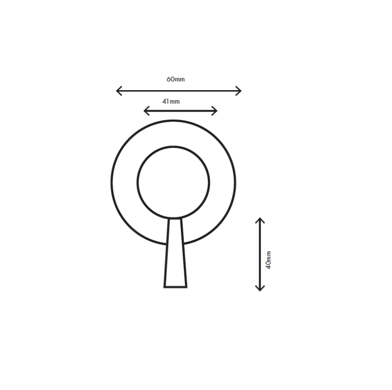 MURO TUA Conversor de 2 vias embutido cromado M1.B32.2.CR