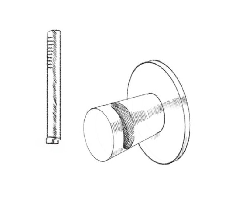 MURO TUA Conjunto de chuveiro de mão Slim completo com conexão de parede cromada M1.BA1.S.CR