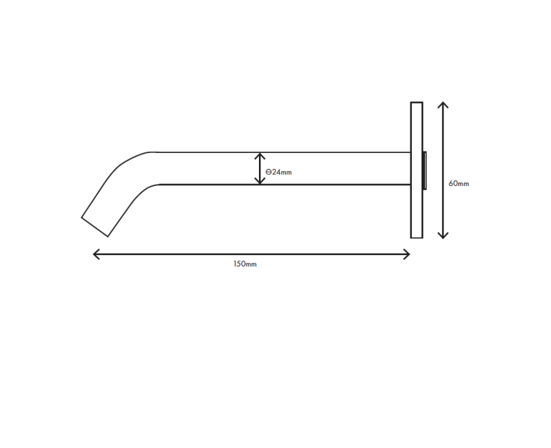 MURO TUA saída de banheira cromada M1.CA3.W.15.CR