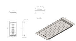 Massimo Acessório Bandeja interna Preto fosco 183x430x19mm