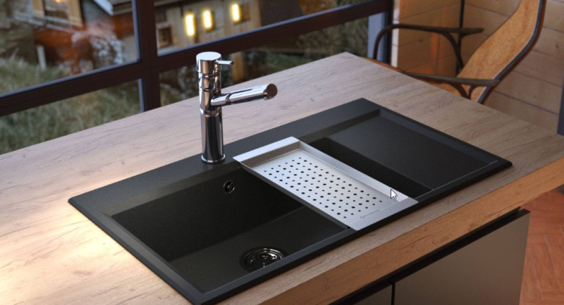 Massimo Acessório Bandeja interna Preto fosco 183x430x19mm