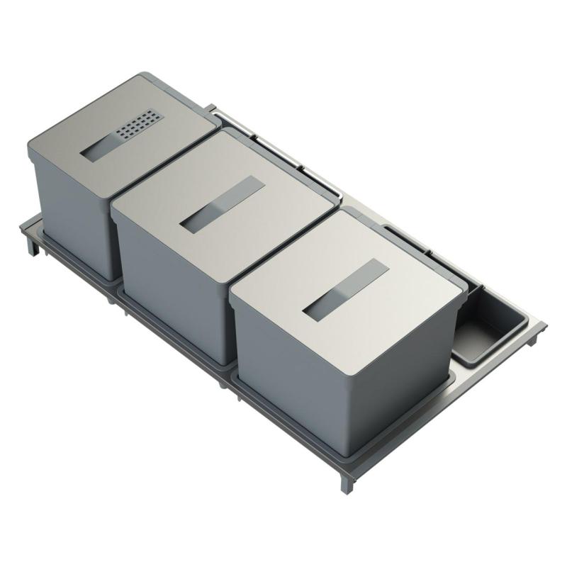 Indux Sort Sistema de resíduos triplo Comando manual para gavetas extraíveis 1208972320