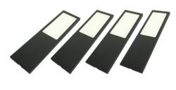 Indux Solin Conjunto de luzes LED multicoloridas para cozinha, 4 spots x 3,6 W, preto 1208972346