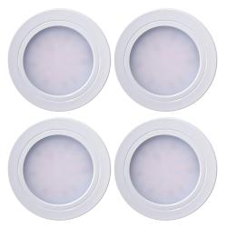 Indux Luma Conjunto de 4 spots LED para cozinha pequena embutida com driver LED Branco 1208972377