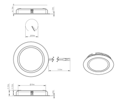 Indux Luma cozinha embutida Multi Tone LED Spot Branco 1208972407