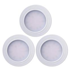 Indux Luma Conjunto de 3 spots LED Multi Tone para cozinha embutida Branco 1208972409