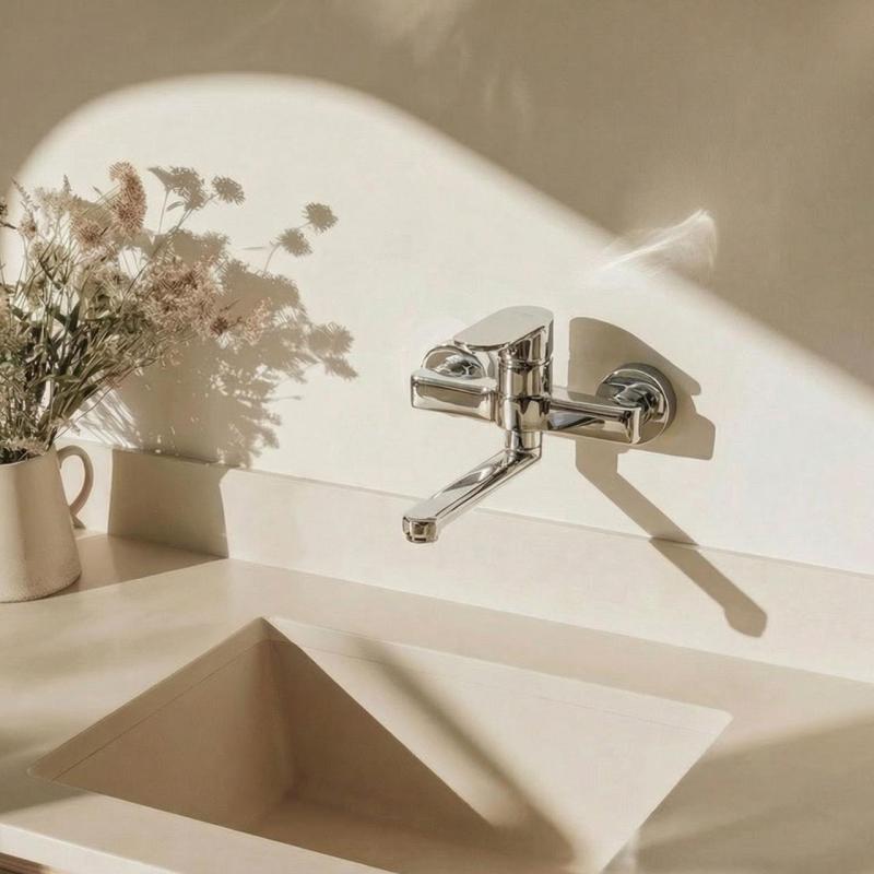 Aquanello Casa Torneira monocomando para cozinha, cromada, com bico de 15 cm CR-1415-CS