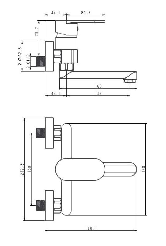 Aquanello Casa Torneira de cozinha monocomando preta com bico de 15 cm BL-1415-CS