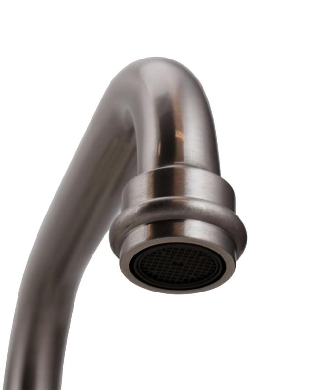 Aquanello Heritage Ascot Torneira de parede clássica para cozinha com bico superior em aço inoxidável NB-4110-HA