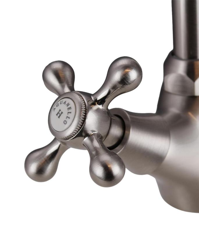 Aquanello Heritage Ascot Torneira de cozinha clássica nostálgica em aço inoxidável NB-4004-HA