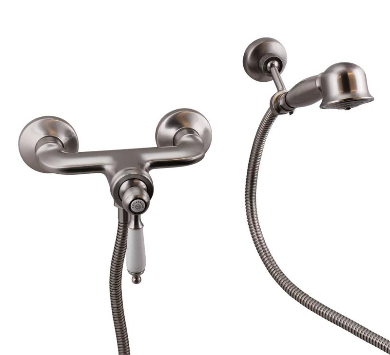 Aquanello Heritage Manor Torneira de chuveiro clássica em aço inoxidável NB-2001-HM