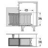 Hailo Solo inbouw Afvalemmer vanaf kastmaat 40cm 3636001